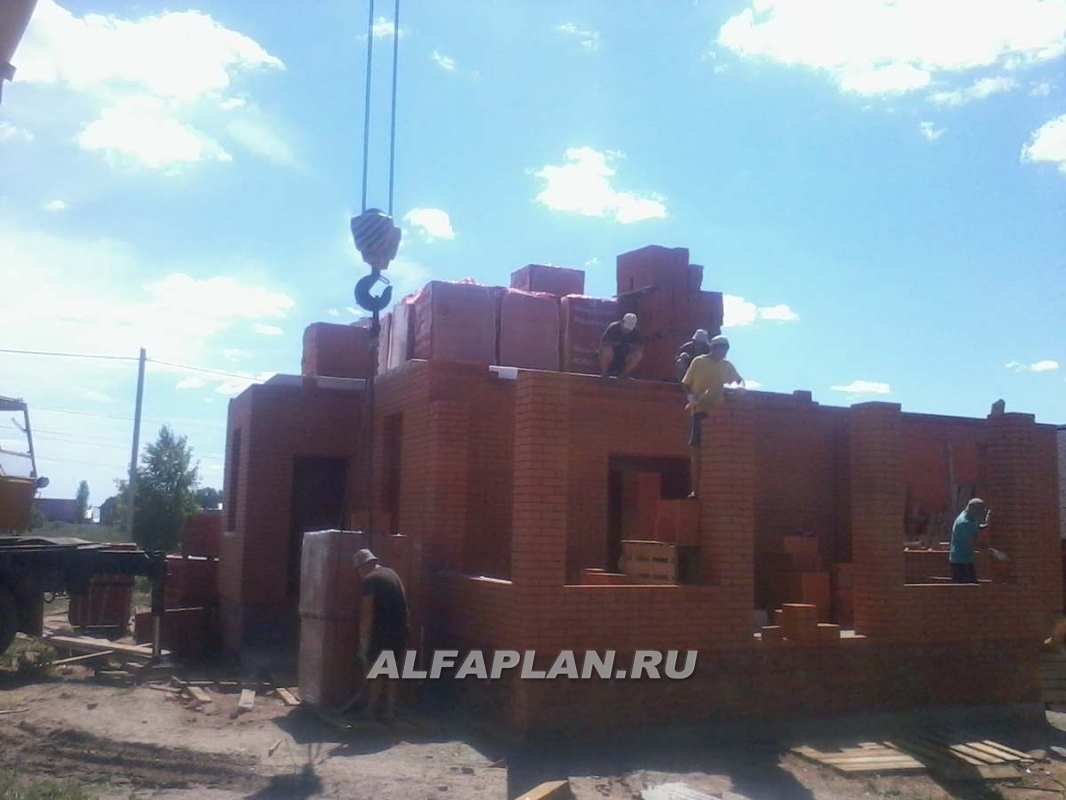 Строительство дома по проекту 99B - фото №17