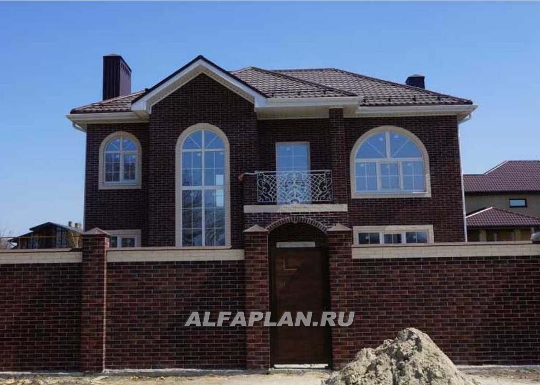 Строительство дома по проекту 317A - фото №1