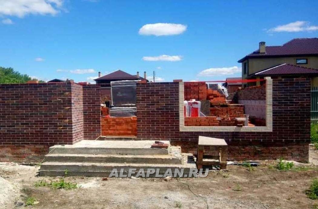 Строительство дома по проекту 317A - фото №17