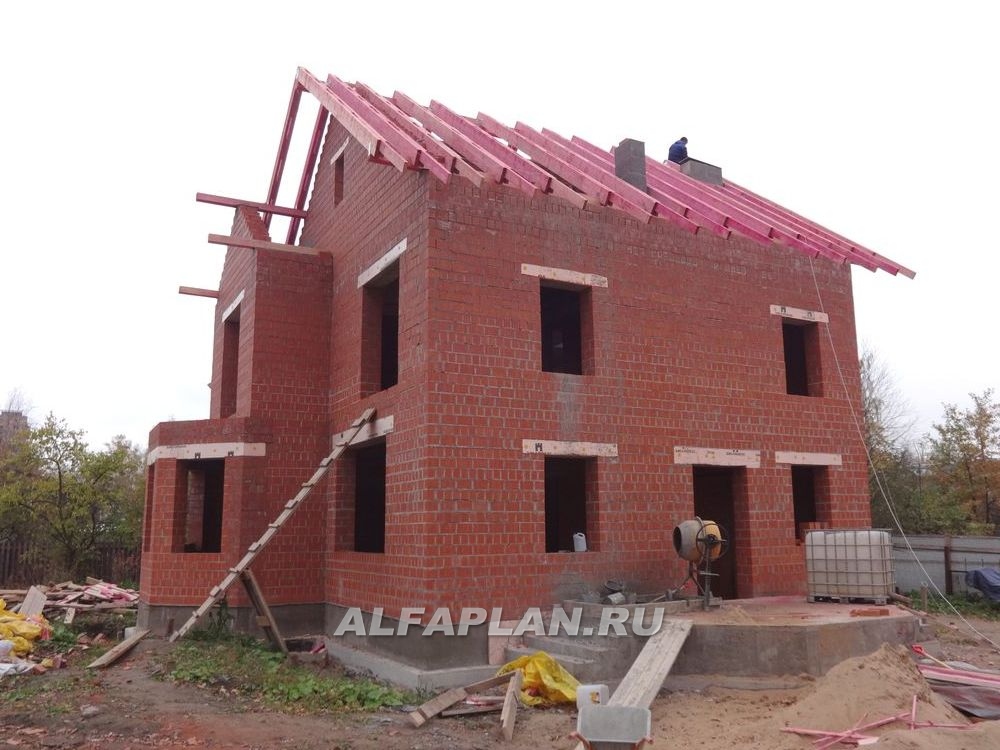 Строительство дома по проекту 503E - фото №8