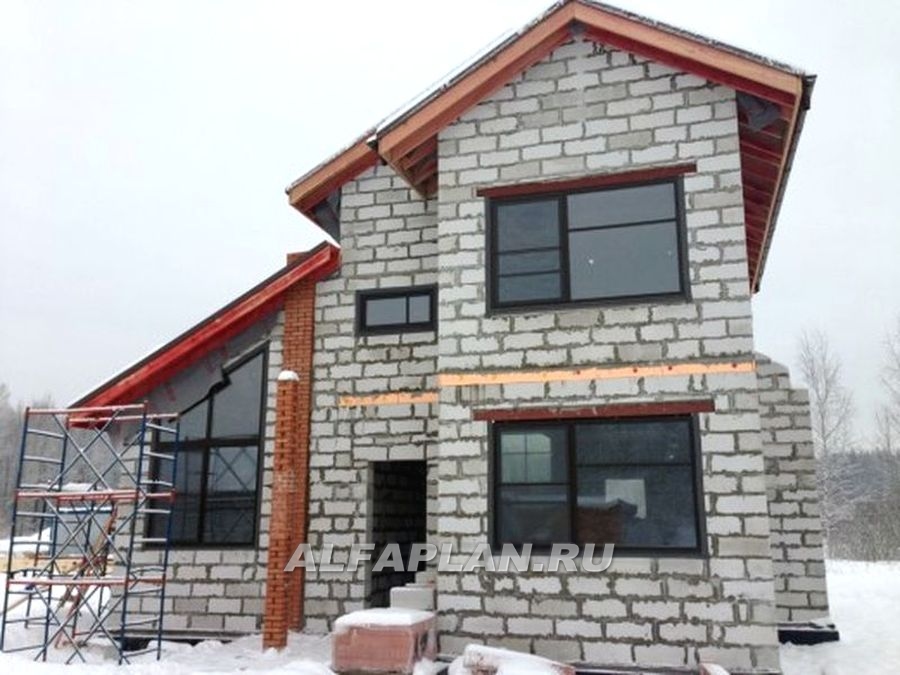 Строительство дома по проекту 491A - фото №1