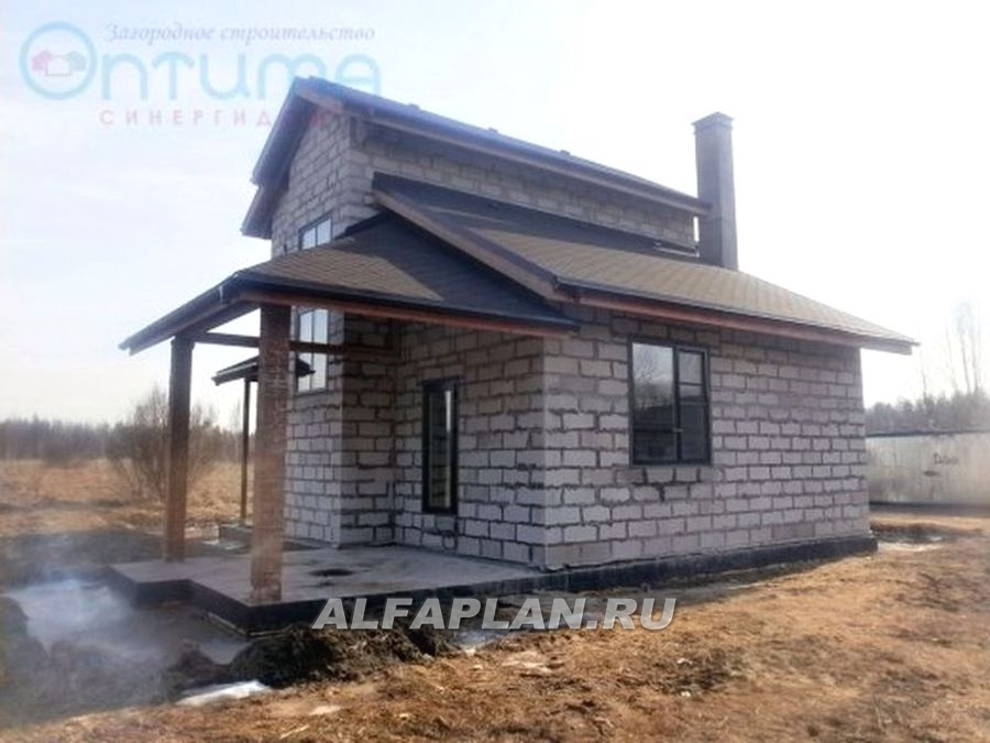 Строительство дома по проекту 491A - фото №6