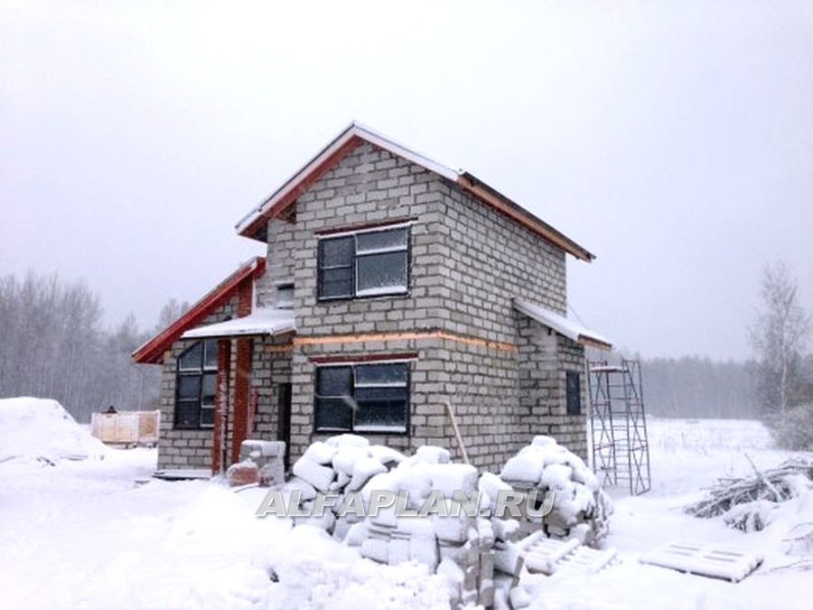 Строительство дома по проекту 491A - фото №11