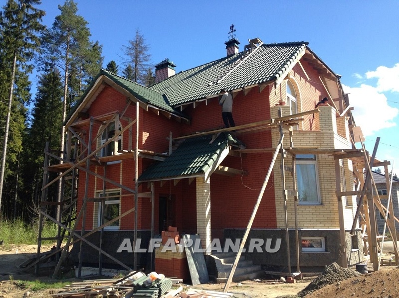 Строительство дома по проекту 70B - фото №4