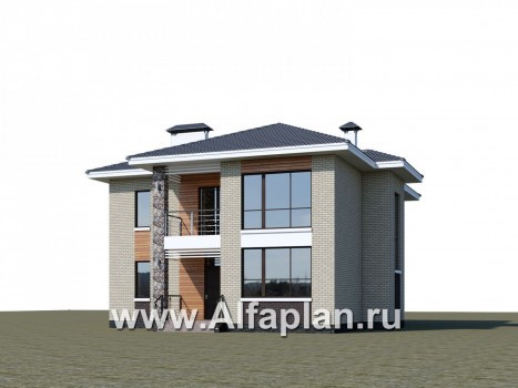 Проекты домов Альфаплан - «Формула успеха» - загородный дом с удобной планировкой - превью дополнительного изображения №2