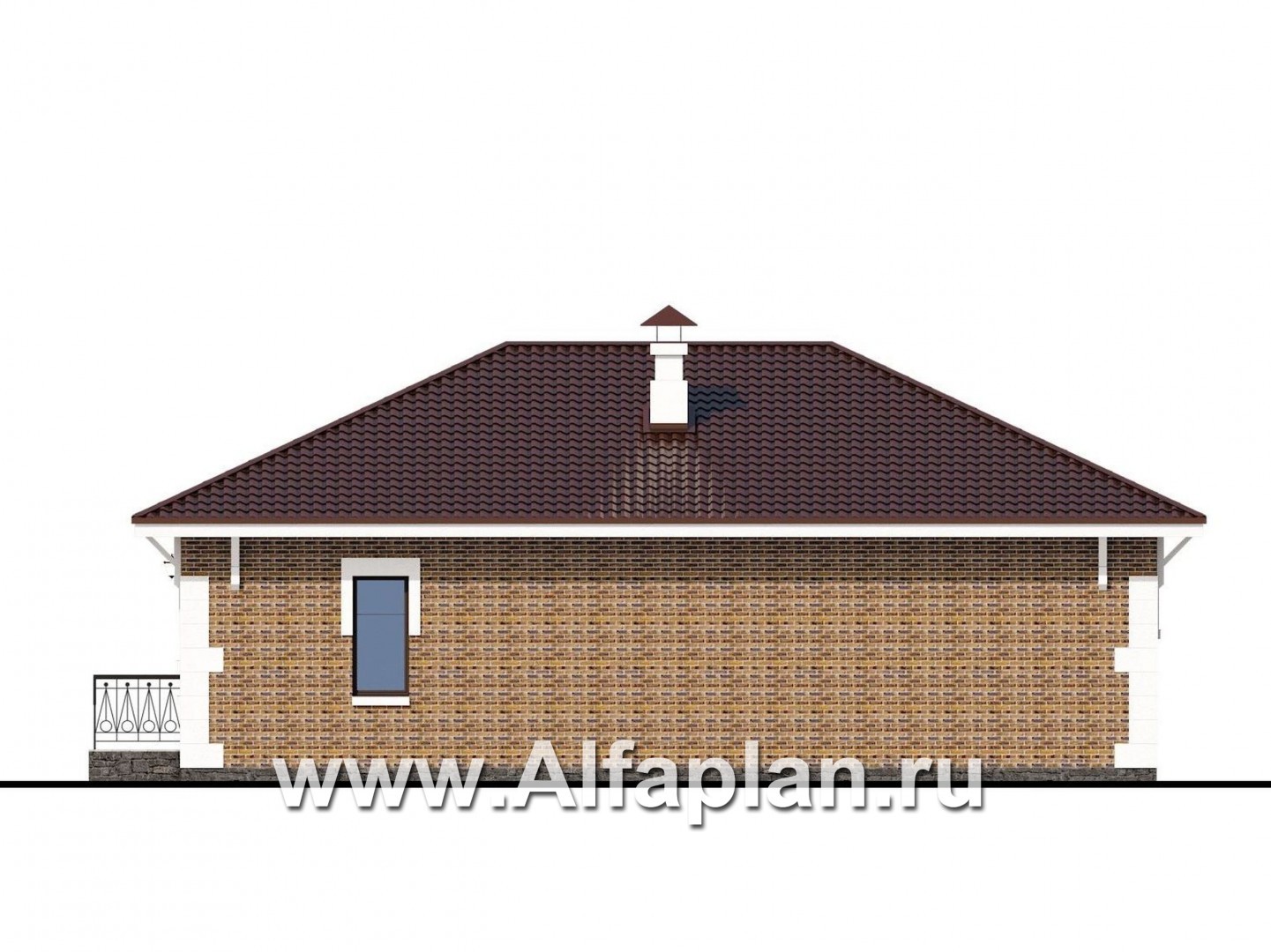 Проекты домов Альфаплан - Дом для отдыха (SPA-комплекс) с бассейном - изображение фасада №4