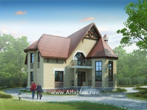 Проекты домов Альфаплан - «Консул» - изящный дом для солидных людей - превью основного изображения