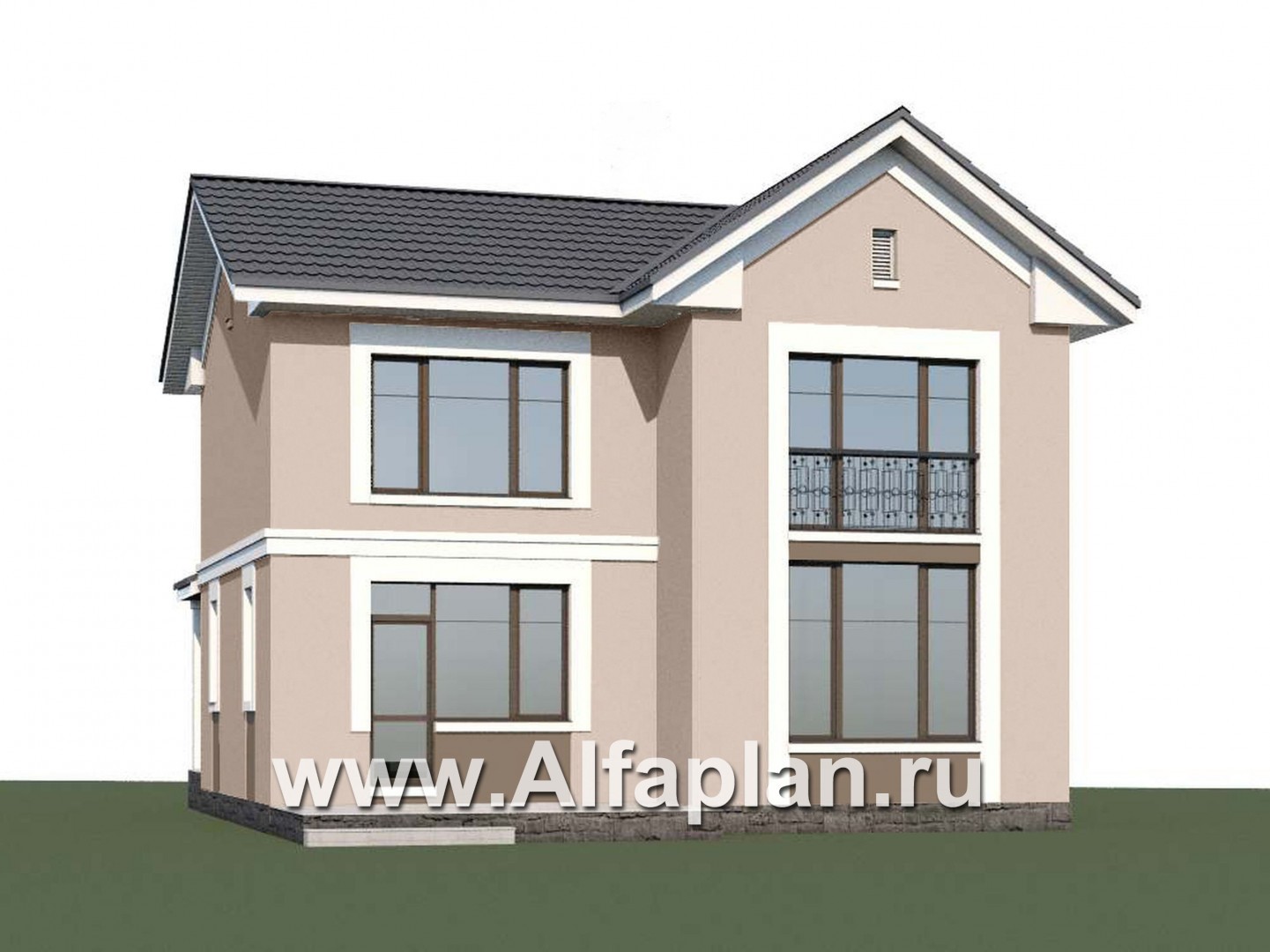 Проекты домов Альфаплан - «Веста» - небольшой дом с отличной планировкой  - дополнительное изображение №1