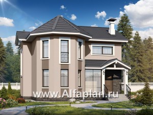 Проекты домов Альфаплан - «Веста» - небольшой дом с отличной планировкой  - превью основного изображения