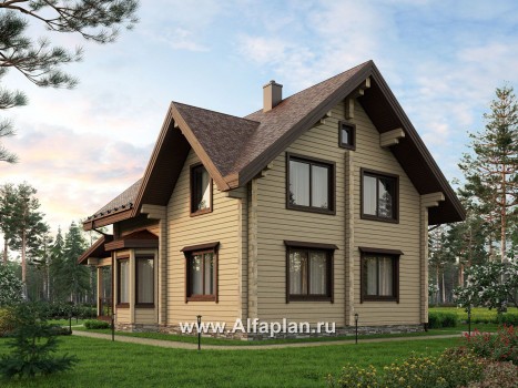 Проекты домов Альфаплан - Деревянный дом для комфортного отдыха - превью дополнительного изображения №1