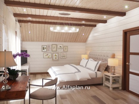 Проекты домов Альфаплан - Проект комфортабельного дома из бруса - превью дополнительного изображения №5