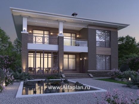 Проекты домов Альфаплан - "Римские каникулы" - проект дома в классическом стиле - превью дополнительного изображения №3