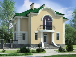 Проекты домов Альфаплан - Особняк в традициях петровского барокко - превью основного изображения