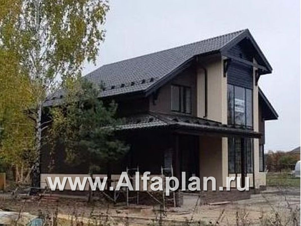 Проекты домов Альфаплан - «Регата» — комфортный загородный дом с двускатной крышей - дополнительное изображение №7