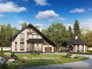 Проекты домов Альфаплан - «Регенсбург плюс»_ДУО - превью основного изображения