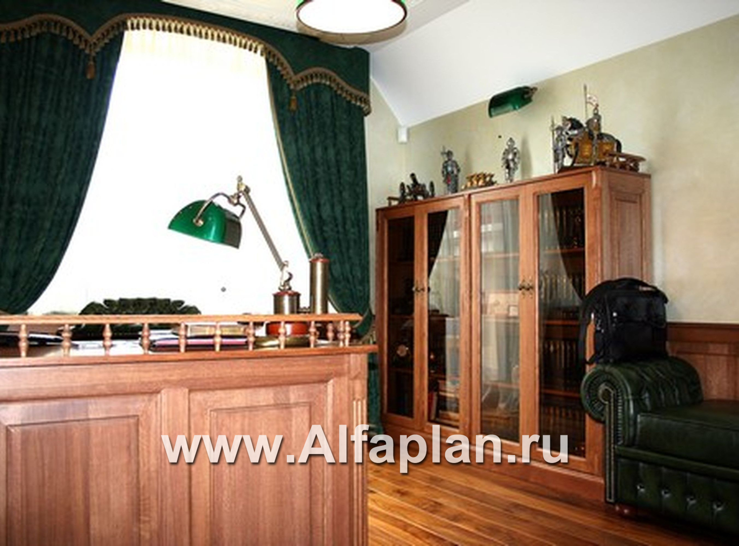 «5-ая глава» - проект дома, со вторым светом гостиной, с мансардой и с гаражом, в стиле замка - дизайн дома №8