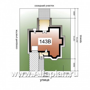 Проекты домов Альфаплан - «Примавера» - компактный коттедж c теплым гаражом - превью дополнительного изображения №3