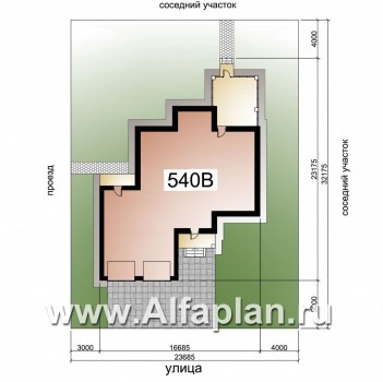 Проекты домов Альфаплан - «Семь ветров» - двухэтажный  комфортабельный коттедж с большим гаражом. - превью дополнительного изображения №2
