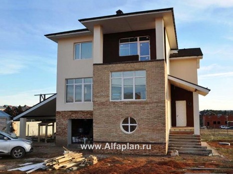 Проекты домов Альфаплан - «Аура» - комфортный дом в современном стиле - превью дополнительного изображения №1