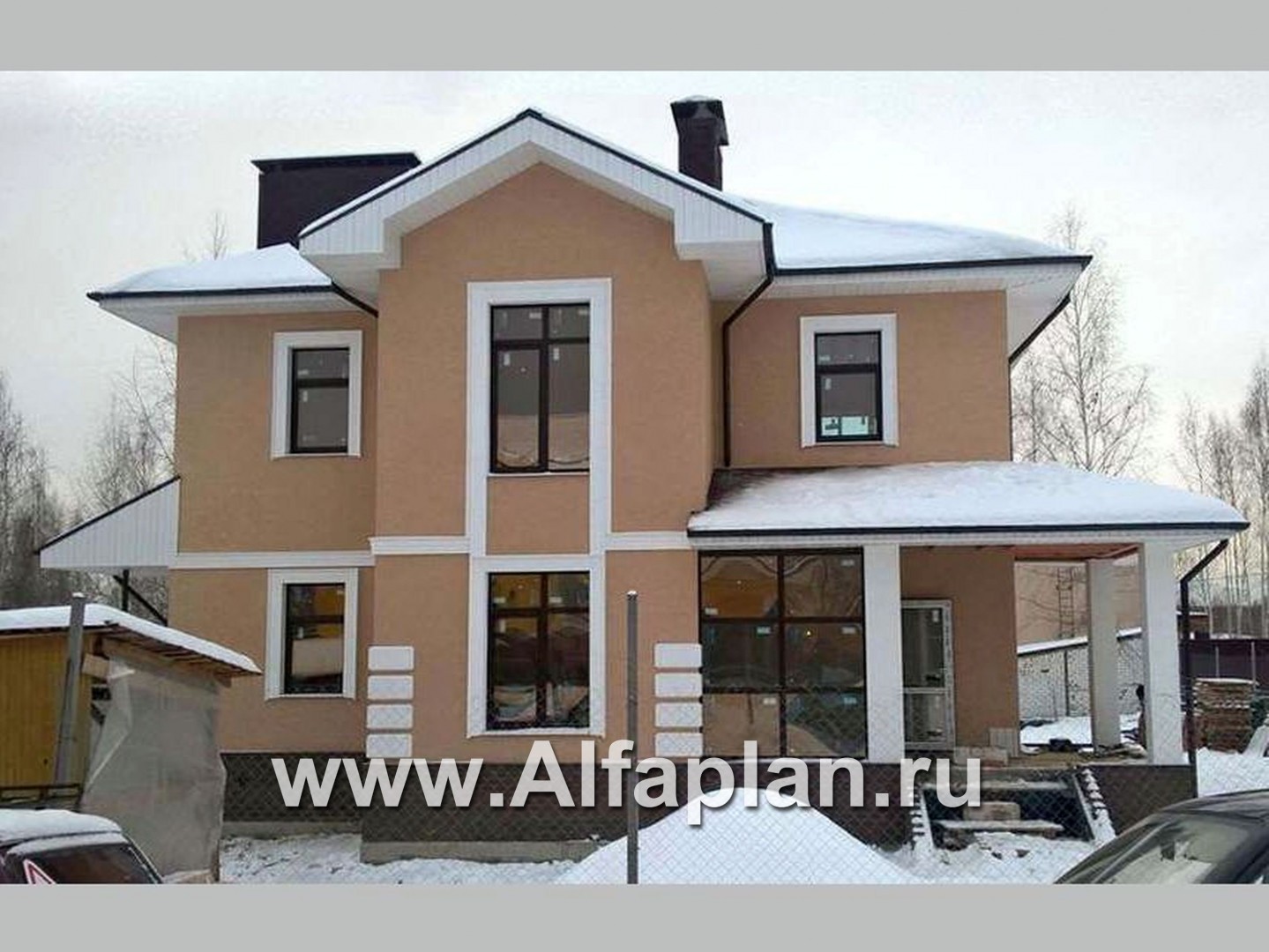 Проекты домов Альфаплан - «Невский стиль» - удобный и красивый двухэтажный дом - дополнительное изображение №4
