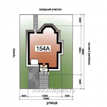 Проекты домов Альфаплан - «Дженни Врен» - удобный коттедж 154A - превью дополнительного изображения №1
