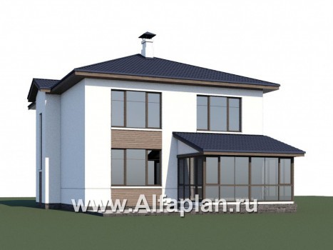 Проекты домов Альфаплан - «Выбор» - компактный дом с комфортной планировкой - превью дополнительного изображения №1