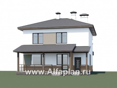 Проекты домов Альфаплан - «Приоритет» - экономичный и комфортный современный дом - превью дополнительного изображения №1