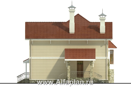 «Лавиери Плюс» - проект двухэтажного домас террасой и с эркером - превью фасада дома