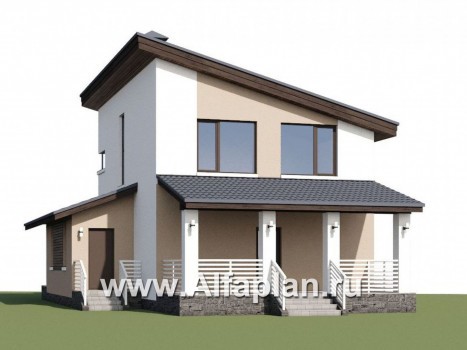 Проекты домов Альфаплан - «Западный бриз» - рациональный дом с удобным планом - превью дополнительного изображения №1
