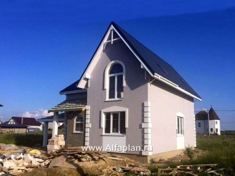 Проекты домов Альфаплан - Дом из газобетона «Оптима» для загородного отдыха - превью дополнительного изображения №3